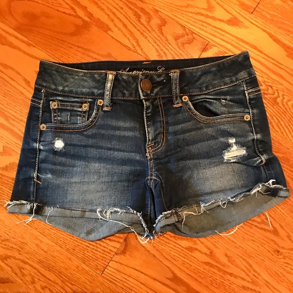 AEO CLASSIC DENIM MID RISE JEAN SHORTS - Picture 2 of 4